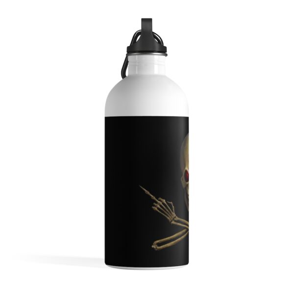 Skull and Crossed Arms, Stainless Steel Water Bottle - Image 4