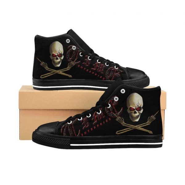 Skull and Crossed Arms, Men's High-top Sneakers