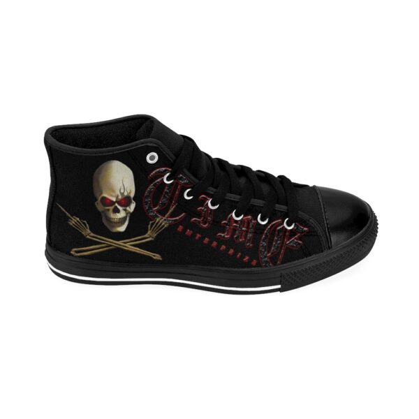 Skull and Crossed Arms, Men's High-top Sneakers - Image 6