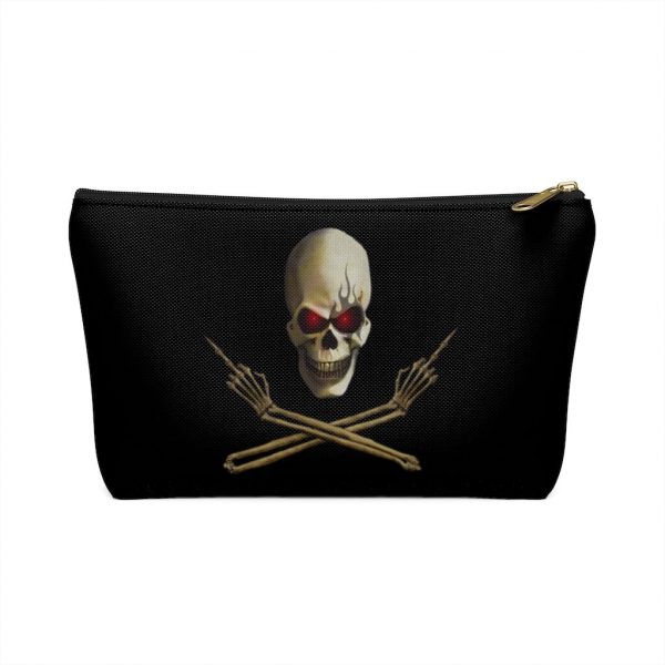 Skull and Crossed Arm, Accessory Pouch w T-bottom
