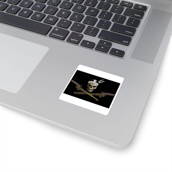 Cutlass and Skull, Square Stickers - Image 4