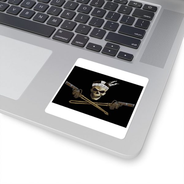 Cutlass and Skull, Square Stickers - Image 6
