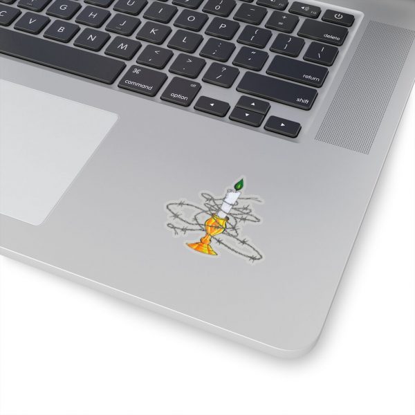 Candle Shrouded in Barbwire, Kiss-Cut Stickers - Image 4