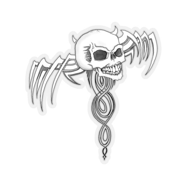 Skull with Patterns, Kiss-Cut Stickers - Image 3