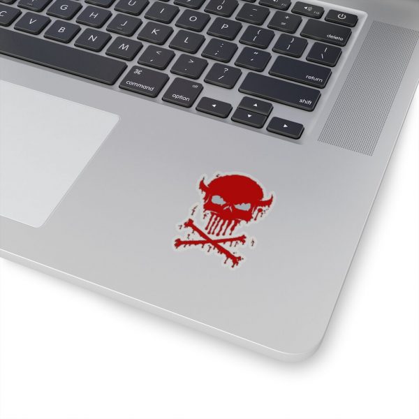 Dripping Skull Red, Kiss-Cut Stickers - Image 4