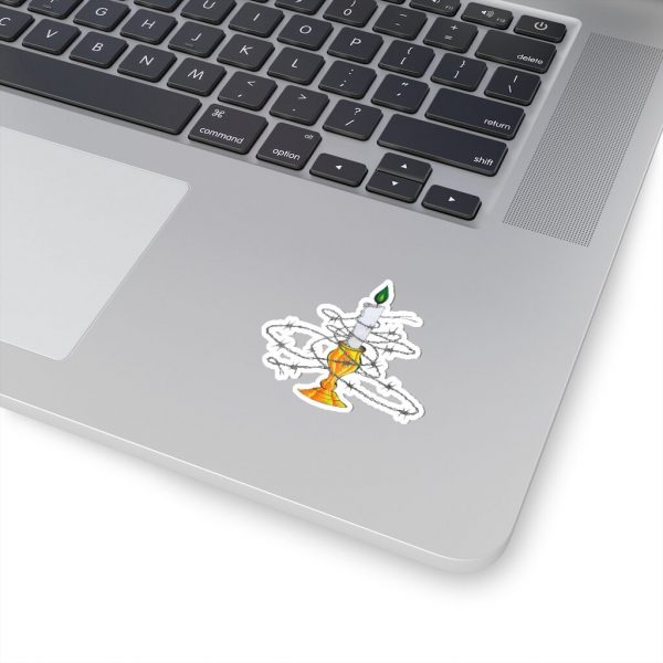Candle Shrouded in Barbwire, Kiss-Cut Stickers - Image 6