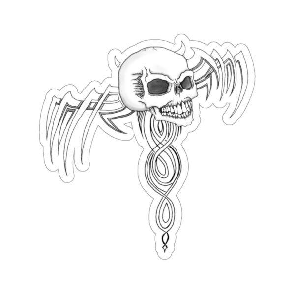 Skull with Patterns, Kiss-Cut Stickers - Image 5