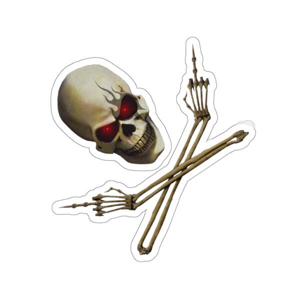 Skull and Crossed Arm, Kiss-Cut Stickers - Image 5
