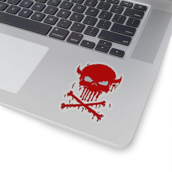 Dripping Skull Red, Kiss-Cut Stickers - Image 8