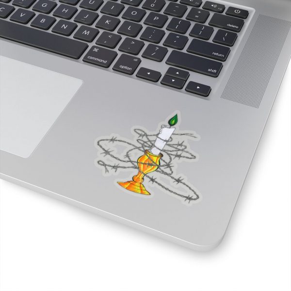 Candle Shrouded in Barbwire, Kiss-Cut Stickers - Image 8