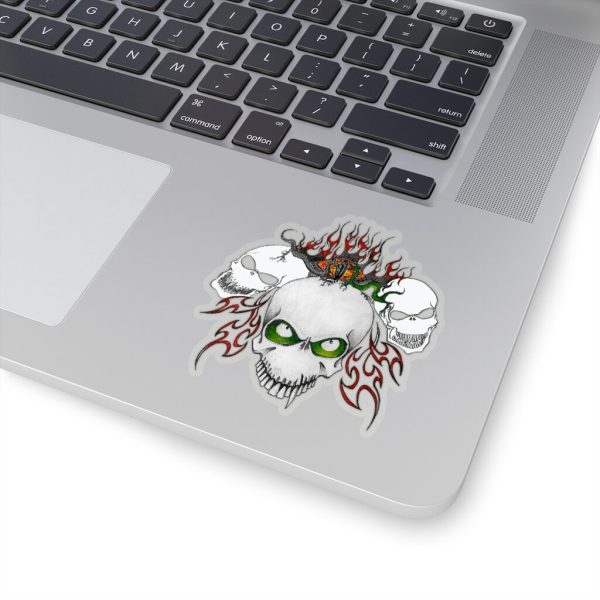 Three Skulls, Kiss-Cut Stickers - Image 8