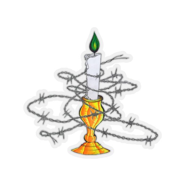 Candle Shrouded in Barbwire, Kiss-Cut Stickers - Image 11