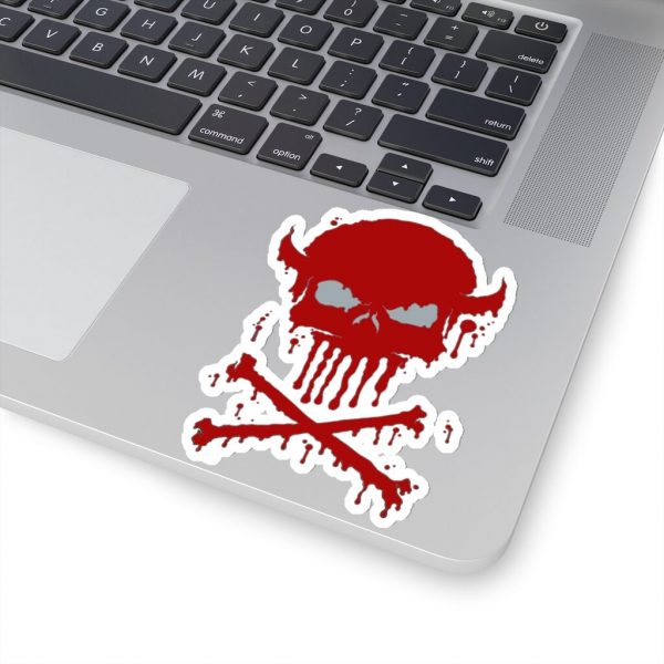 Dripping Skull Red, Kiss-Cut Stickers - Image 14