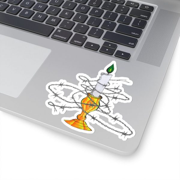 Candle Shrouded in Barbwire, Kiss-Cut Stickers - Image 14