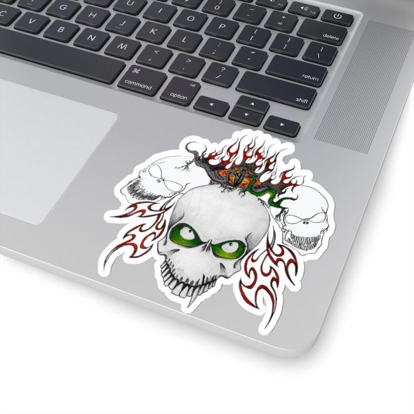 Three Skulls, Kiss-Cut Stickers - Image 14
