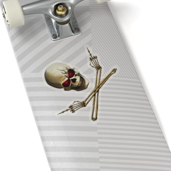 Skull and Crossed Arm, Kiss-Cut Stickers - Image 2
