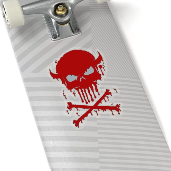 Dripping Skull Red, Kiss-Cut Stickers - Image 2