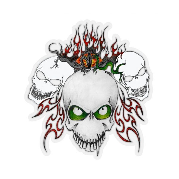 Three Skulls, Kiss-Cut Stickers
