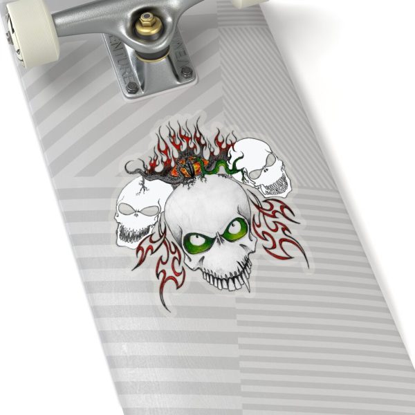 Three Skulls, Kiss-Cut Stickers - Image 2