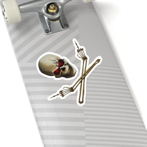 Skull and Crossed Arm, Kiss-Cut Stickers - Image 16