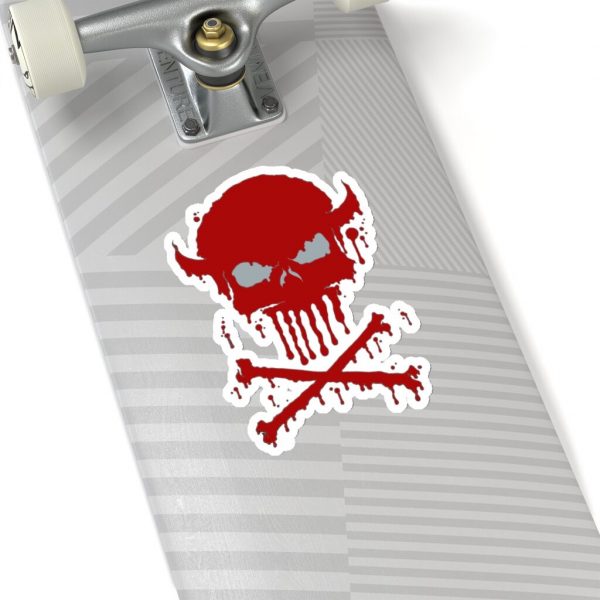 Dripping Skull Red, Kiss-Cut Stickers - Image 16