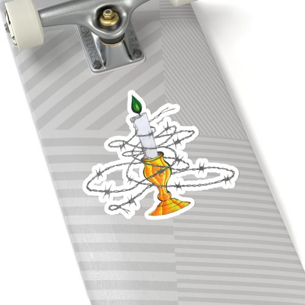 Candle Shrouded in Barbwire, Kiss-Cut Stickers - Image 16