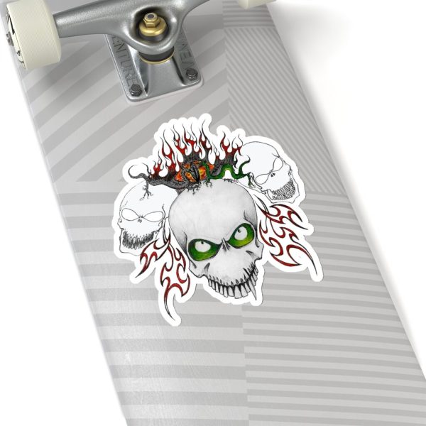Three Skulls, Kiss-Cut Stickers - Image 16