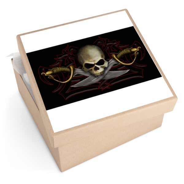 Cutlass and Skull, Square Sticker (EU) - Image 2