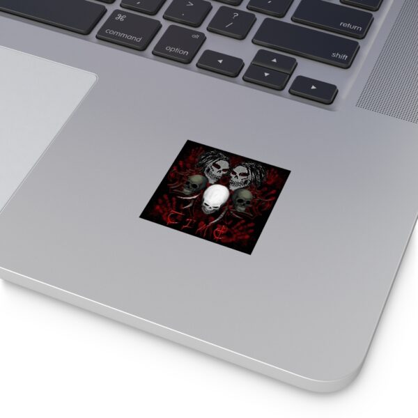 Hectic Chaos, Square Sticker (EU) - Image 4