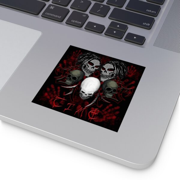 Hectic Chaos, Square Sticker (EU) - Image 6