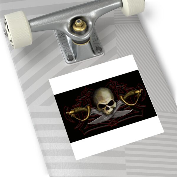 Cutlass and Skull, Square Sticker (EU) - Image 8