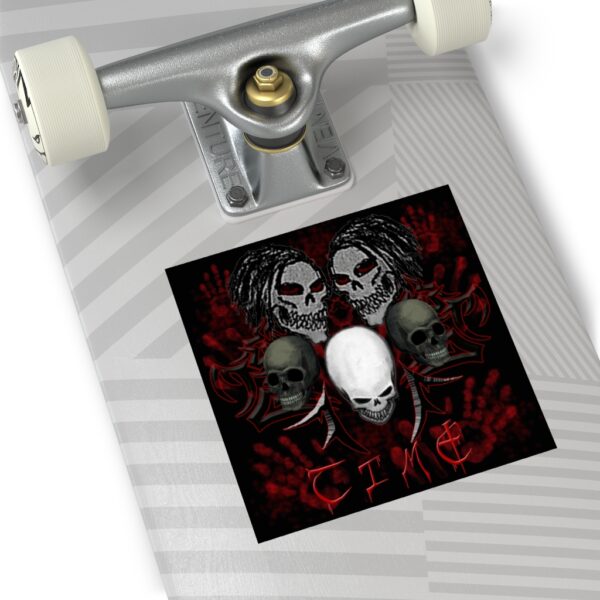 Hectic Chaos, Square Sticker (EU) - Image 8