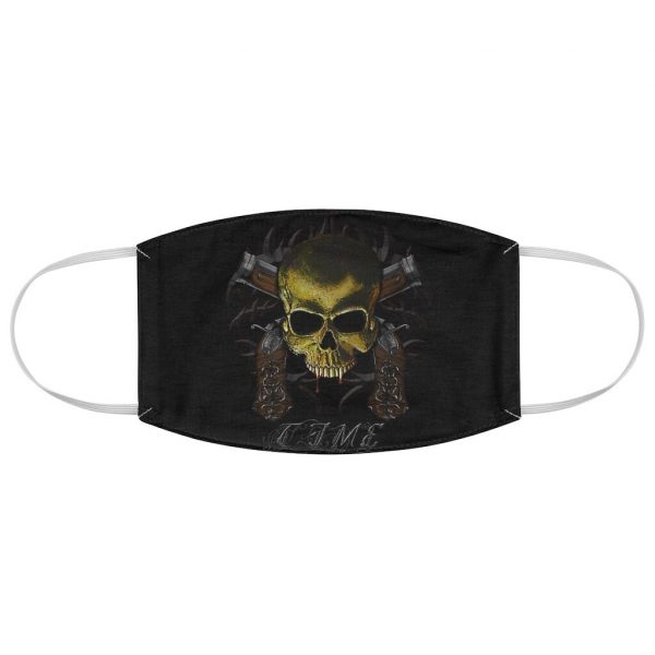 Blunderbuss and Skull, Fabric Face Mask