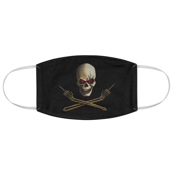 Skull and Crossed arms, Fabric Face Mask