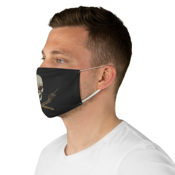 Skull and Crossed arms, Fabric Face Mask - Image 5
