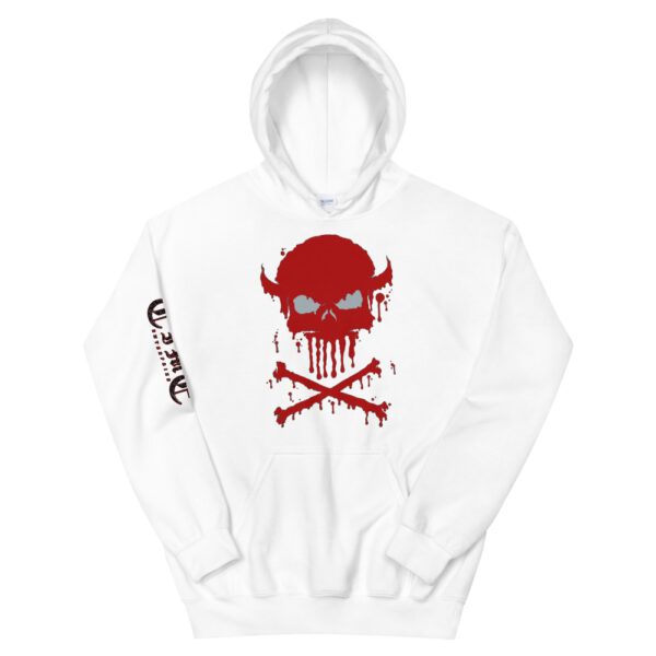 Dripping Skull Red, Hoodie - Image 6