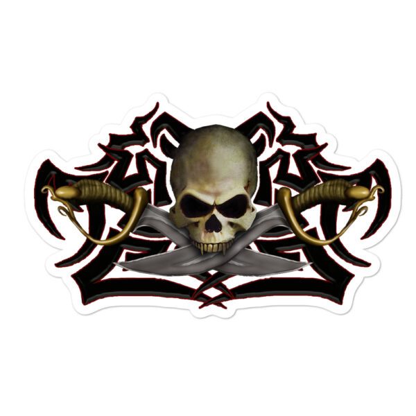 Cutlass and Skull, Bubble-free stickers - Image 3