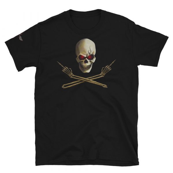 Skull Flip'n Off, Short-Sleeve T-Shirt