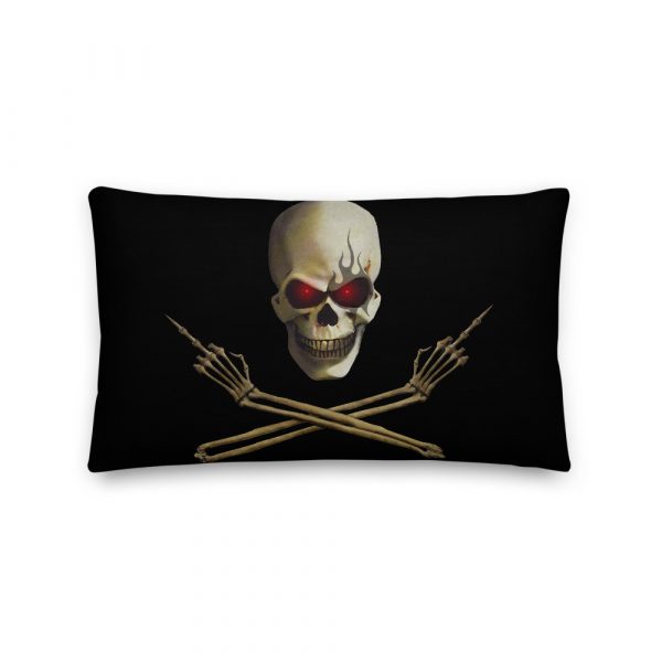 Skull and Crossed Arms, Premium Pillow