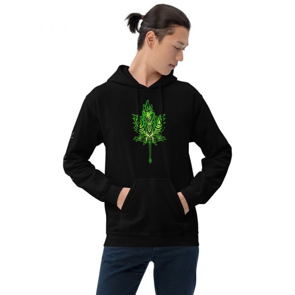 Green Leaf, Hoodie - Image 2