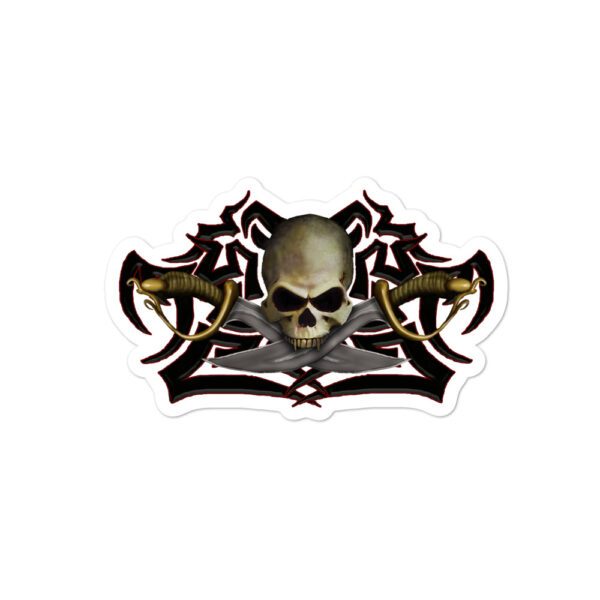 Cutlass and Skull, Bubble-free stickers - Image 2