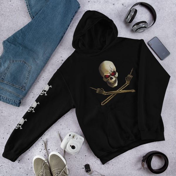 Skull and Crossed Arms, Hoodie - Image 5