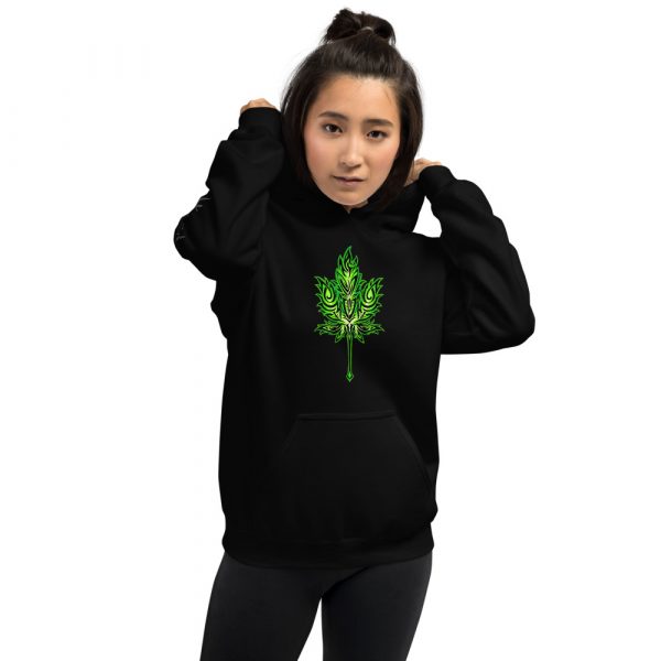 Green Leaf, Hoodie - Image 3