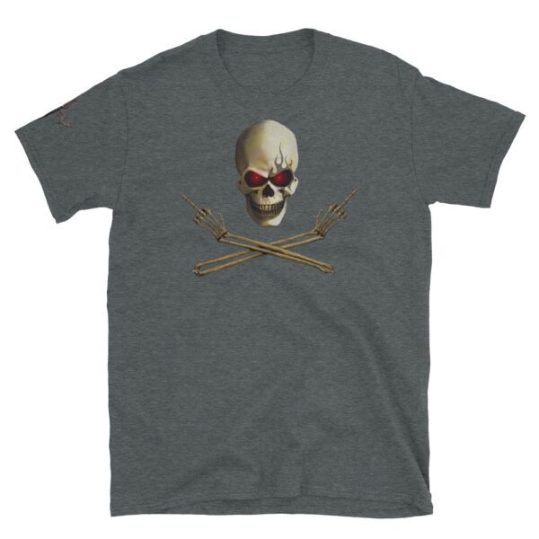 Skull Flip'n Off, Short-Sleeve T-Shirt - Image 8