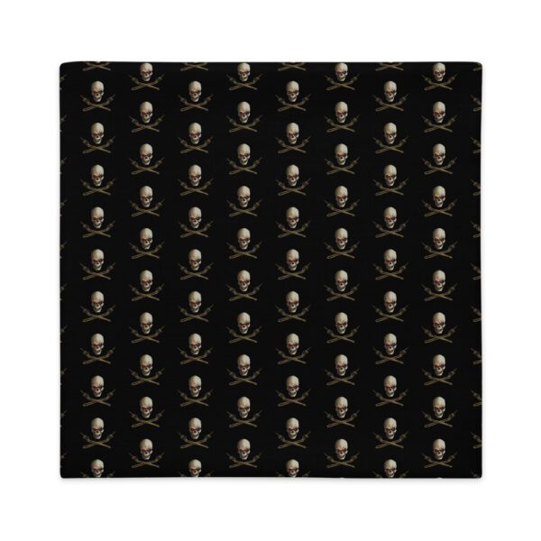 Skull and Crossed Arms, Premium Pillow Case - Image 5