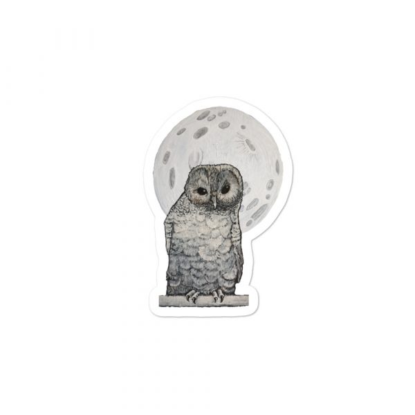 Owl and Moon, Bubble-free stickers