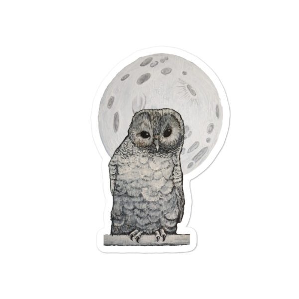 Owl and Moon, Bubble-free stickers - Image 2