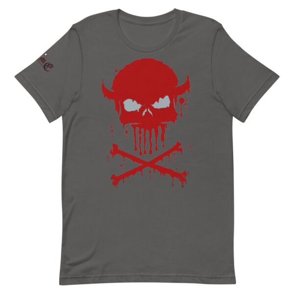 Dripping Skull Red, Short-Sleeve T-Shirt - Image 8