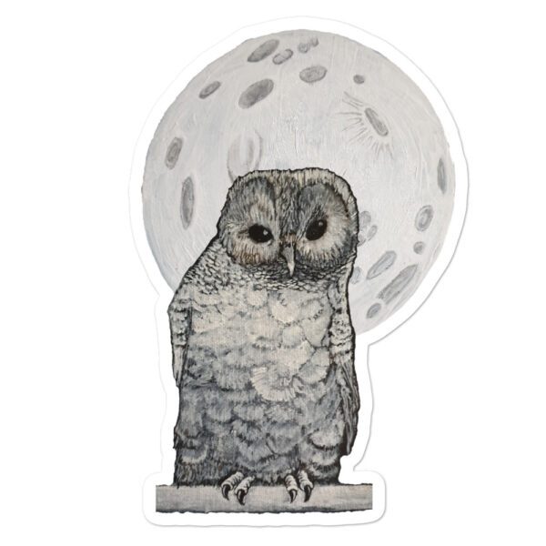 Owl and Moon, Bubble-free stickers - Image 3