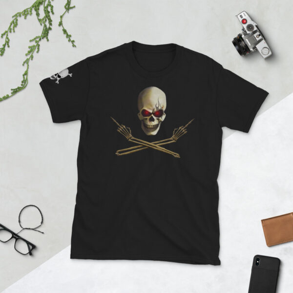 Skull and Crossed Arms, Short-Sleeve T-Shirt - Image 2